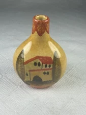 Vintage ITALICA ARS Hand Painted Bud Vase Pottery Decor Italy *RARE SIZE***READ*