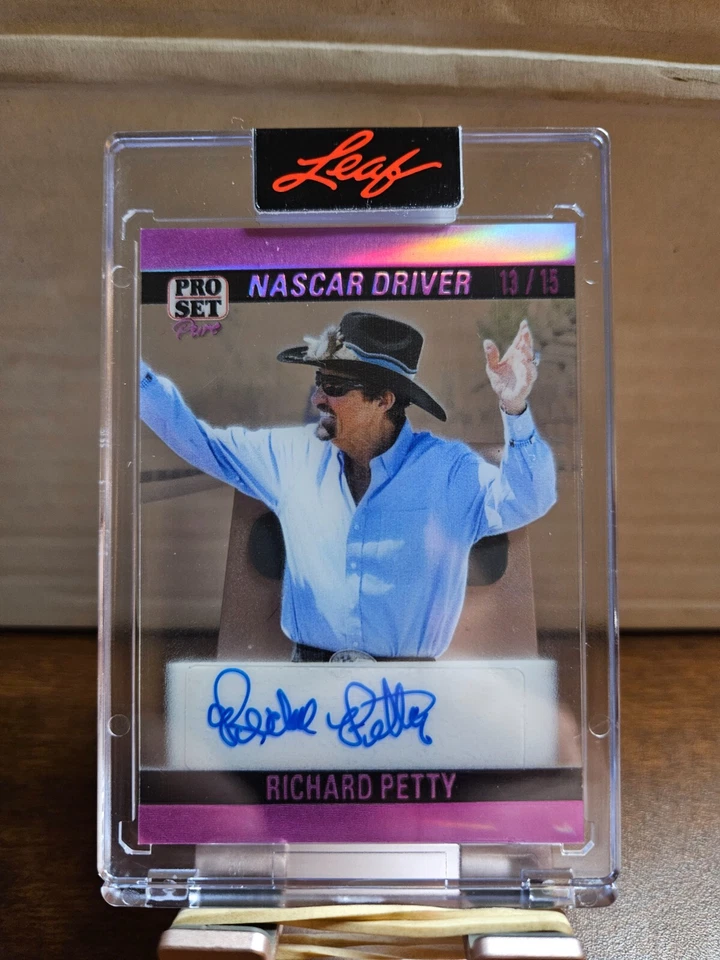 2023 Leaf Pro Set #90RP1 Richard Petty Pure '90 Pro Set Magenta Spectrum /15 - Image 4 of 4