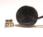 GIA certified .74ct VS2 L yellow loose round diamond estate Natural earrings — photo 8