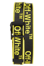 Off-White c/o Virgil Abloh Graphic Industrial Belt Black Yellow Size 85 - Italy