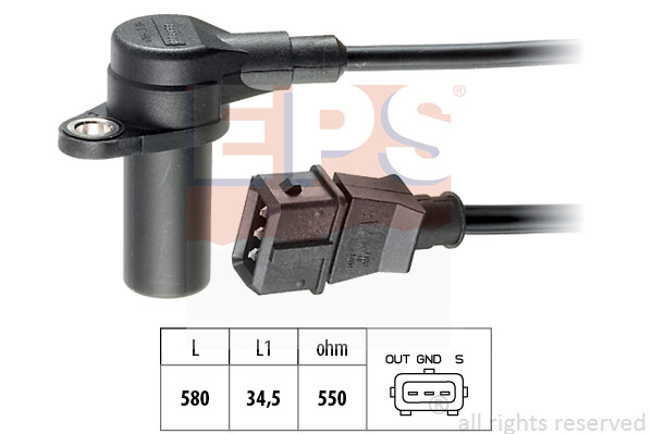 EPS Impulsgeber Kurbelwelle Drehzahlsensor FüR Opel Astra G CC F48 F08 F35 T98-image