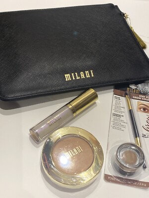 Milani Geschenkset Bronzer Gloss & Brows alle Full Size Artikel Neu