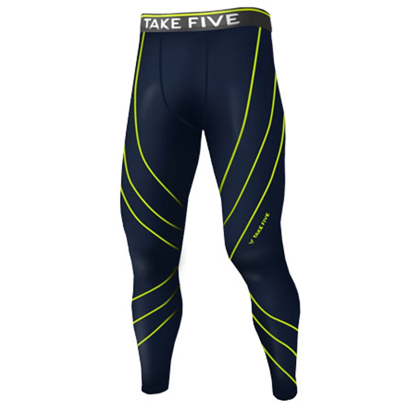 Take Five Mens Skin Tight Compression Base Layer Running Pants