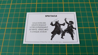Showkarte Piratentraining Brettspiel Monopoly Disney Hasbro B94