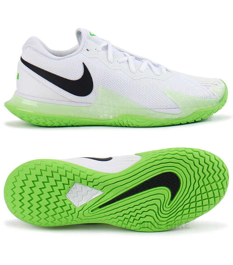 Size 10 - NikeCourt Zoom Vapor Cage 4 Rafa White Action Size 10 - NikeCourt Zoom Vapor Cage 4 Rafa White Action