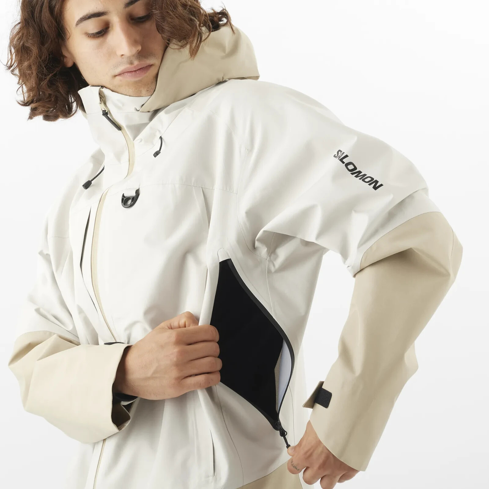 Salomon Outlife 3L Giacca Impermeabile Shell Uomo (Unisex) XS; Bianco; Nuovo con etichetta