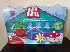 BumBumz 4.5"Holiday SET of 8 Christmas Plush Santa Milk Maxine Tree BUM BUMZ NEW