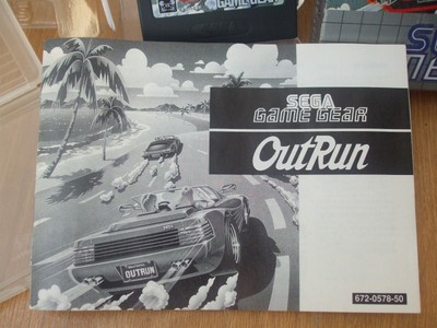 Jeu SEGA Game Gear OutRun - Course Automobile Vintage 1991, Complet Avec Notice Et Boîtier