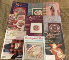 Lot of 9 Issues Needlepoint Plus Magazine Inspiration Instruction 1992-1994