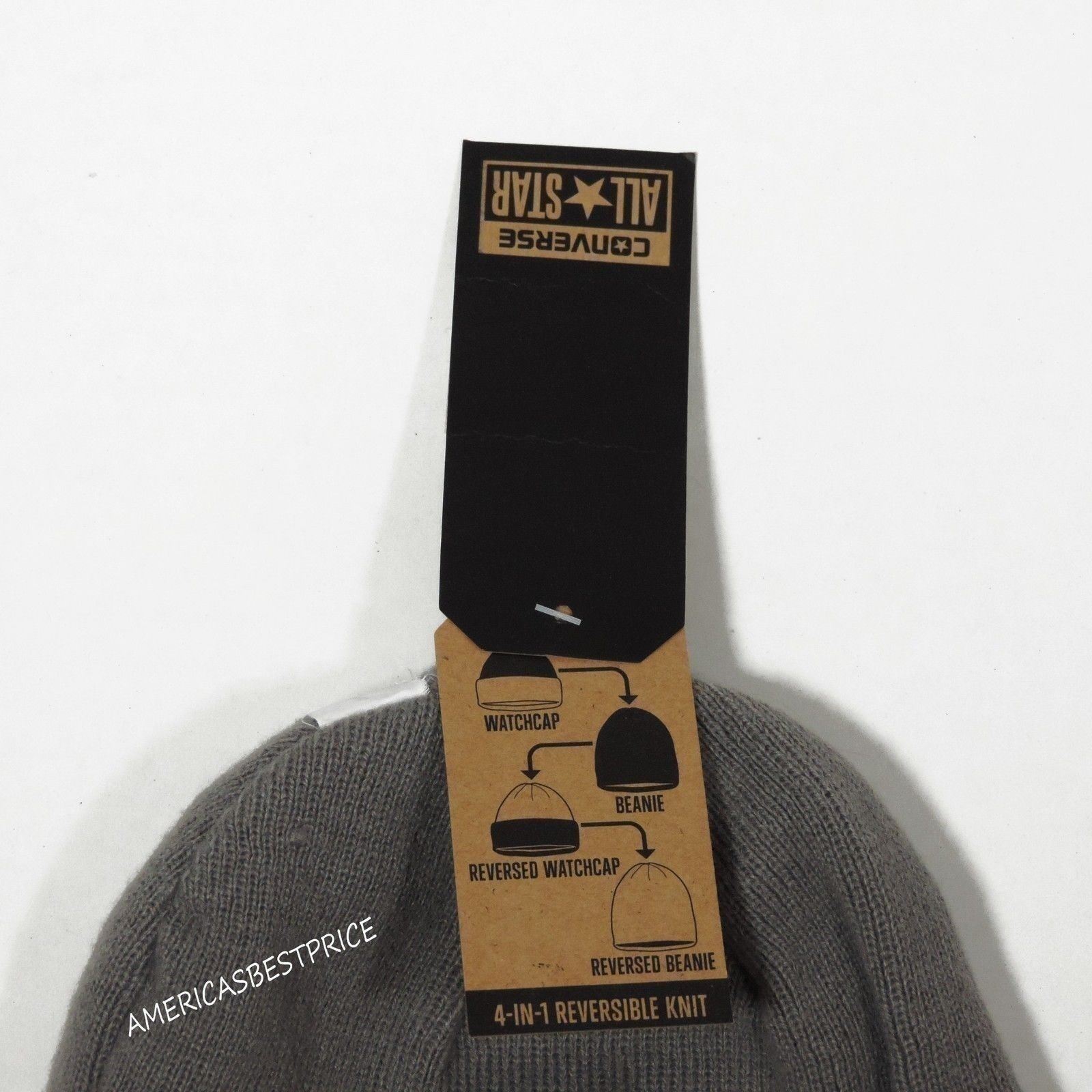 CONVERSE ALL STAR BRAND NEW MENS BEANIE HAT,4 IN 1 REVERSIBLE ONE SIZE,NWT. image 6