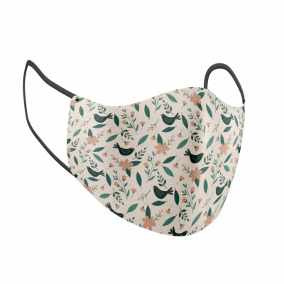 Flowers & Birds Adult Face Mask