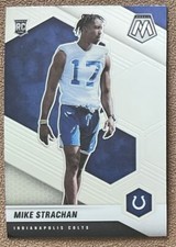 Mike Strachan 2021 Panini Mosaic Rookie #397 Indianapolis Colts Football Card RC