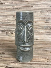 Mark Thomas Outrigger Moai Tiki Mug Cannery Row Monterey OMC Sticker