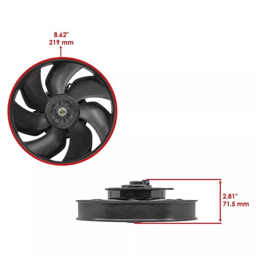 Caltric Radiator Cooling Fan For Honda Goldwing 1800 GL1800 2006-2010 2012-2017 - Picture 2 of 6