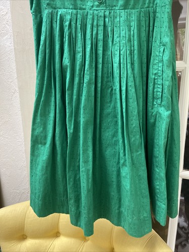 Maeve Anthropologie Beda Kelly grün Retro Kleid Mod Stargirl künstlerischer Twee Größe 10 - Bild 3 von 18