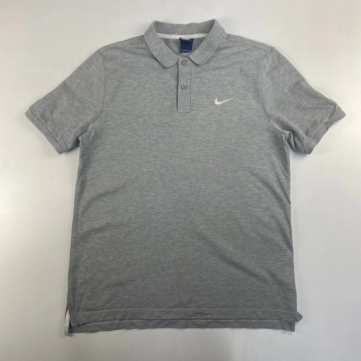 Nike grey polo shirt deals