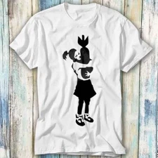 Banksy Girl Hugging Bomb T Shirt Meme Gift Top Tee Unisex 1208