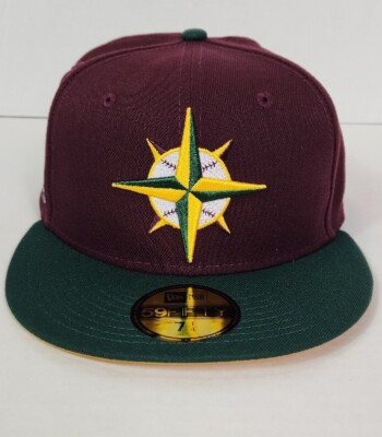 New Era Seattle Mariners Outdoor 59FIFTY Fitted Hat 30th Anniv. Patch Size 7 1/4