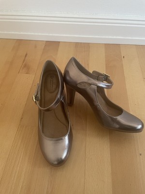 Giani Bernini Riemchen-Pumps, Gr. 36, Farbe pewter, neu & ungetragen