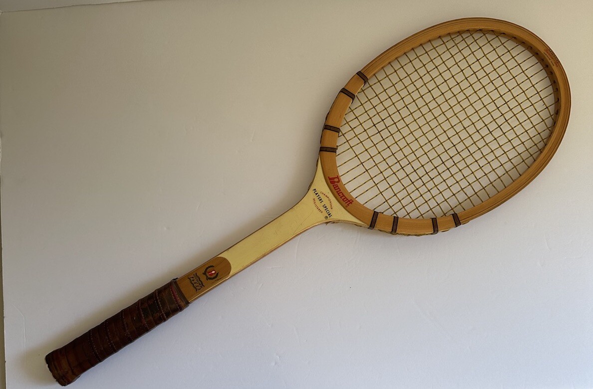 Vintage Bancroft Wooden Tennis Racket championship players