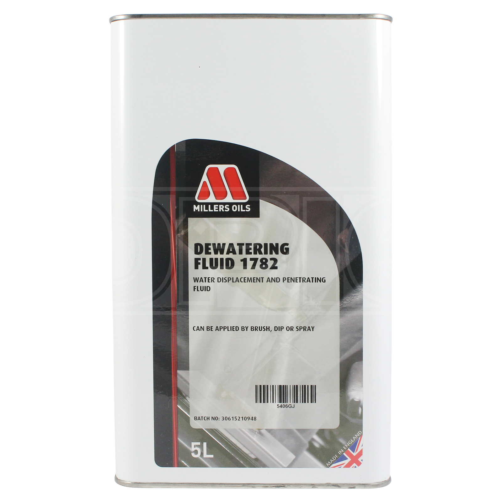 Millers Oils Dewatering Fluid 5 Litres 5L Anti Corrosion Water Displacement