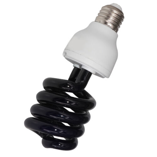 E27 UV lumière ultraviolette lampe à économie d'énergie noir spirale ampoule 40W 220V ct - Photo 1/3