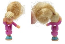 Polly Pocket Doll 1995 Vintage Comb 'n Curl Salon - Polly Bluebird Toys
