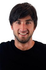 Perücke Männer Herren dunkelbraun braun kurz frech jung Scheitel 30 cm GFW387-4