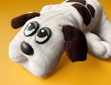 VTG 1986 Pound Puppies 8" Plush Brown White Spotted Dog Stuffed Animal Tonka