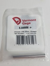 Vermont Gage - 112106040 - 6.04mm - Class ZZ Pin Gage