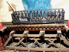 VINTAGE N SCALE HOOKER CHEMICALS CONTAINER CAR WITH KADDEE COUPLERS  file 0032