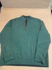TOMMY BAHAMA 1/4 ZIP MOCK NECK PULLOVER SWEATSHIRT Men  s L Marlin B3