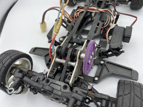 For Parts HPI RS4 FRP Chassis mit Motor und Regler Oldtimer selten - Bild 7 von 18