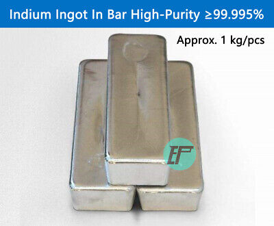 High Purity 99.995/% indium metal ingot lumps t