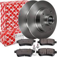 Febi Bremsscheiben 260Mm + BelÄGe Hinten Passend FüR Renault Megane 3 Fluence