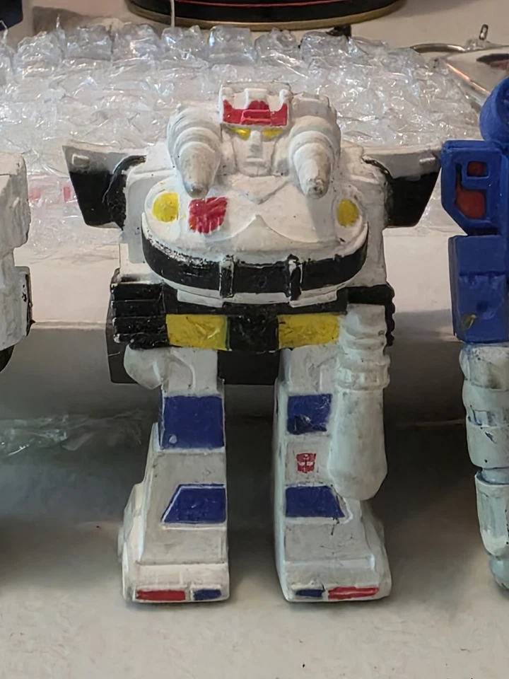 1985 Hasbro Transformers Erasers 4 Piece Jazz Optimus Soundwave Megatron Rubber - Image 3 of 4