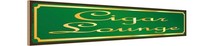 Holzschild 10X46 Cm Cigar Lounge Zigarre Lounge Deko Geschenk Holz Schild