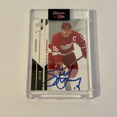 STEVE YZERMAN 2018-19Premier  AUTO #07/10 SP Upper Deck Red Wing