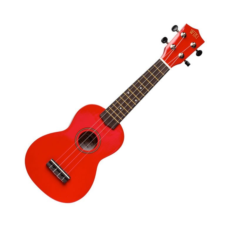 Ukulélé instrument de musique en bois rouge 21 pouces avec housse de protection