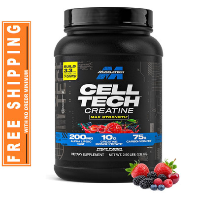 MuscleTech Creatine Monohydrate Powder Post Workout Drink 3 lbs Muscle Builder F