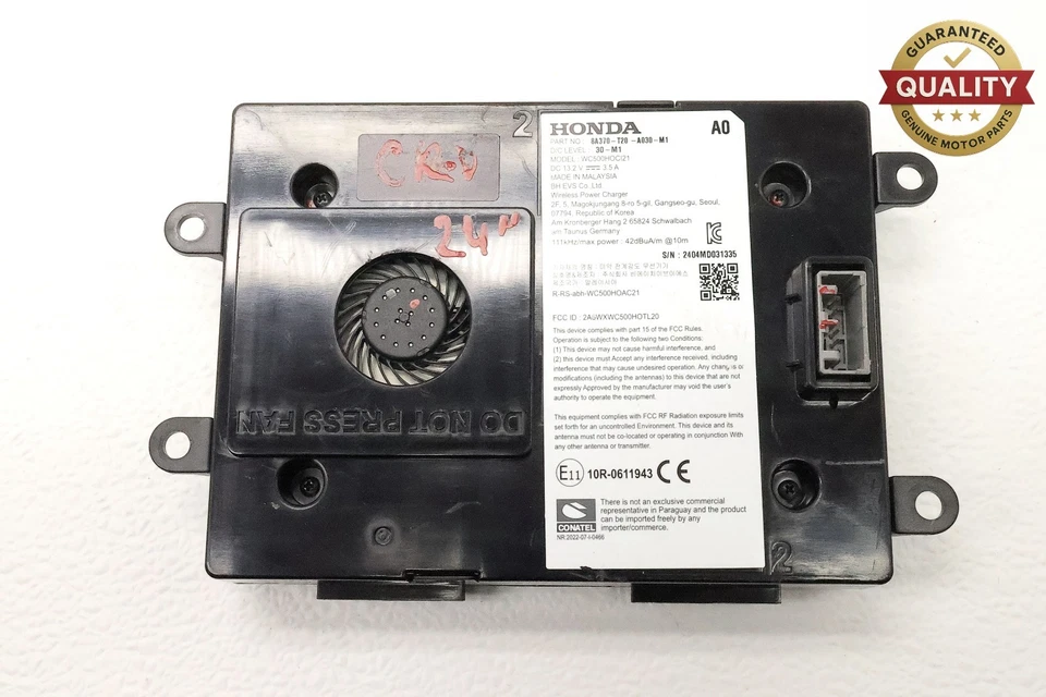 2023 - 2025 HONDA CR-V WIRELESS CHARGING PAD CONTROL MODULE OEM 8A370T20A020M1 - Image 3 of 4