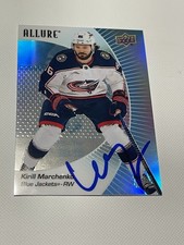 Kirill Marchenko Signed Card Upper Deck Allure JSA COA IP Auto Blue Jackets a