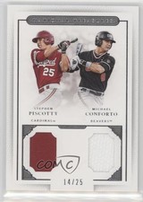 2016 National Treasures Collegiate 14/25 Stephen Piscotty Michael Conforto z5b