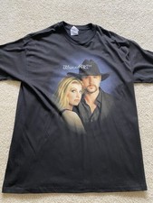 Vtg Tim McGraw Faith Hill Soul 2 Soul Tour 2000 Concert T Shirt X-Large Black