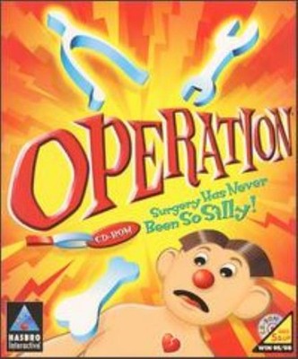 Operation PC CD doctor surgery cure hospital patient germs computer board game!