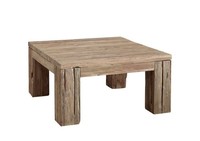 Massivholz Couchtisch 160X80Cm Beistelltisch Modern Wohnzimmer Teakholz Recycelt