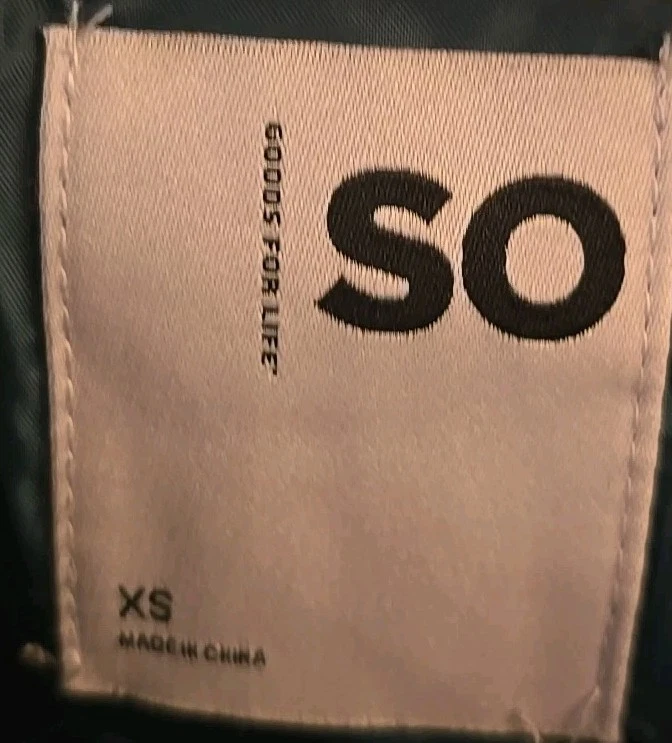 Forro de poliéster con carcasa de piel sintética verde talla XS de SO Goods For Life Size Kohl's Foto 4 de 4