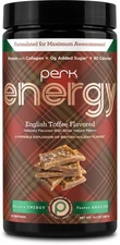 Perk Energy Original Drink Mix (English Toffee) Holiday Edition - 100mg Caffeine