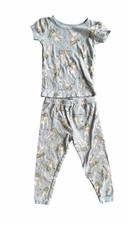 Disney Frozen II Girls Pajama Set Size 4T Elsa Blue Cotton 2 Piece Sleepwear