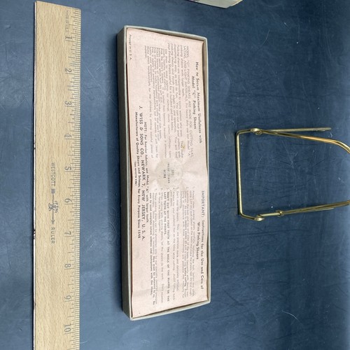WISS Pinking Shears Scissors Model C Original Box Instructions Light Fabric Sew - Picture 20 of 20
